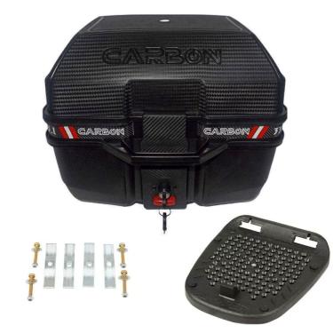 Imagem de Baú Bauleto Carbon 33 Litros Com Base Universal - Glider