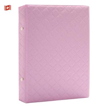 Imagem de Album De Fotografia 15X21 Para 100 Fotos Rosa Bebê Princesa