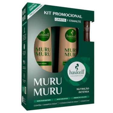 Imagem de KIT HASKELL SHAMPOO E CONDICIONADOR 500ML MURUMURU