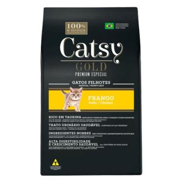 Imagem de Ração Catsy Gold Premium Especial Gatos Filhotes Sabor Frango 1 Kg - F