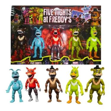 Imagem de Kit 5 Bonecos Animatronics Five Nights At Freddy's - Five - Lojadescon