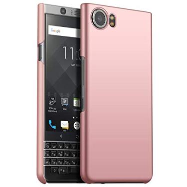 Imagem de INSOLKIDON Compatível com BlackBerry Keyone capa dura PC capa protetora para telefone capa protetora antiderrapante à prova de arranhões capa dura (rosa)
