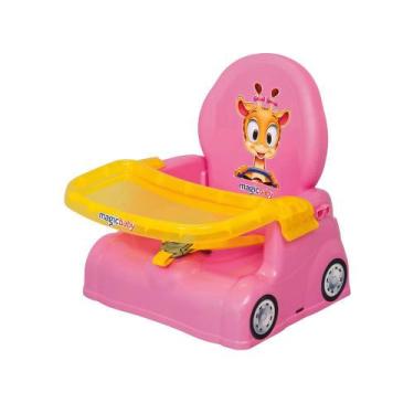 Imagem de Cadeirinha Papinha Refeição Baby Portátil Rosa - Magic Toys