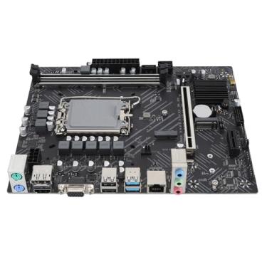 Imagem de Placa-mãe para Jogos, Placa-mãe para PC Desktop 220 X 180 Mm PCIe 4.0 X16 para CPU Core 12 13 Gen (Placa mãe H610 + kit de memória 16GB X 2)