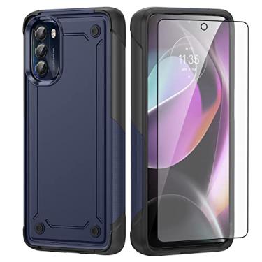 Imagem de Asuwish Capa de telefone para Motorola Moto G 5G 2022 com película protetora de tela de vidro temperado e fina e robusta híbrida protetora de camada dupla acessórios MotoG G5G 2022 XT2213-3 XT2213-2