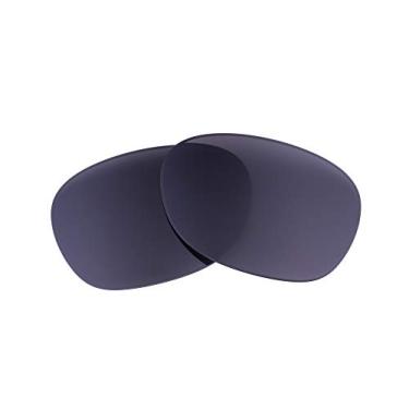 Imagem de Lentes de reposição polarizadas compatíveis com óculos de sol Rayban New Wayfarer RB2132 (tamanho de lente de 55 mm) - Feito nos EUA -, Cinza polarizado, 55