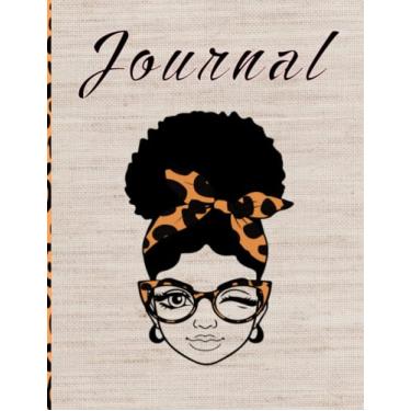 Imagem de Caderno mágico Black Girl para mulheres afro-americanas: 21,6 cm x 28 cm 120 páginas. Caderno de diário para anotações, diário, diário... Lembrete para meninas, mulheres (adultos e adolescentes)