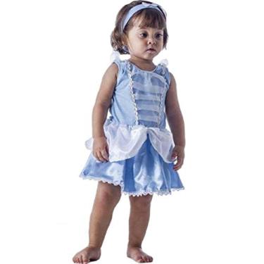 Imagem de Fantasia da Princesa Cinderela Bebe Com Faixa G 6-9 Meses