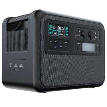 Imagem de Estação de energia portátil 2000wh, gerador solar de 2000w, bateria de lítio de backup externa, carregamento rápido de 2 horas, adequada para backup doméstico, emergência, acampamento ao ar livre