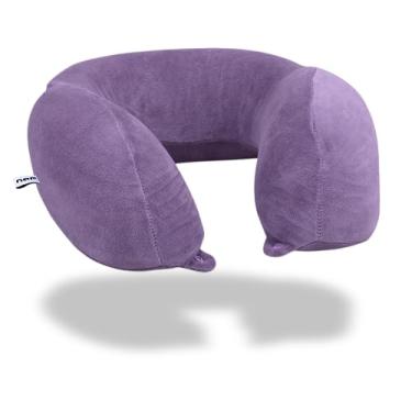 Imagem de Travesseiro de pescoço para viagem Nasa Voyage Premium Ergonômico Lilás Nap