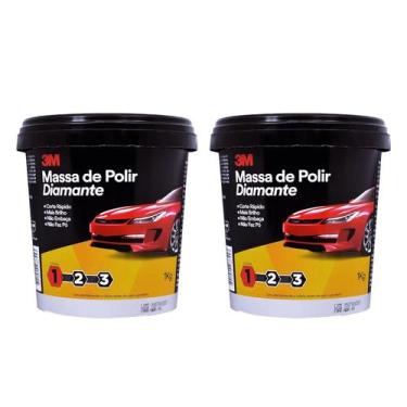 Imagem de Kit Massa Diamante 3M Perfect-It 1KG Polidor Base Agua Branca 2 Unidad