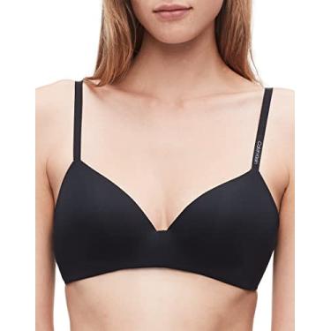 Imagem de Calvin Klein Demi feminino levemente forrado, Preto, 34D