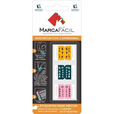 Imagem de Etiquetas Vade Mecum E Clt Damásio - Matérias - Marca Fácil, Civil e E