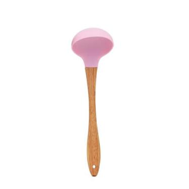 Imagem de Concha Cabo Madeira Nature 29Cm Silicone - Mai Home