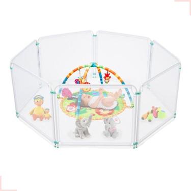 Imagem de Kit Cercado Grade Tela De Bebê/ Cachorro Segurança Infantil Portátil -