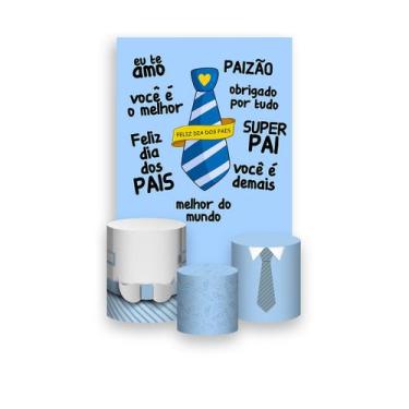Imagem de Painel De Festa Vertical 1,50 x 2,20 + Trio De Capas Cilindro - Dia do
