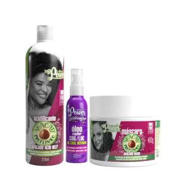Imagem de Soul Power Abacate Proteinado Masc 400ml + Acid 315ml + Text Óleo 100m