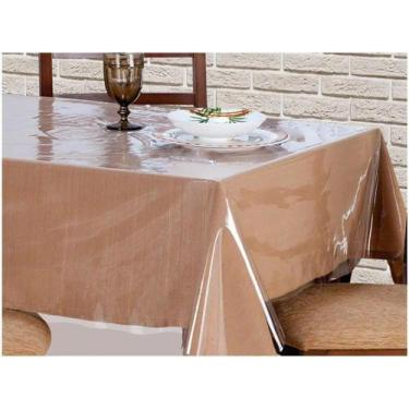 Imagem de Protetor de Mesa Quadrada 8 Lugares Transparente Impermeável - Salehte