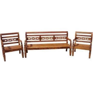 Imagem de Jogo De Bancos Narceja Em Madeira De Demolição - Cód 48 - Barrocarte