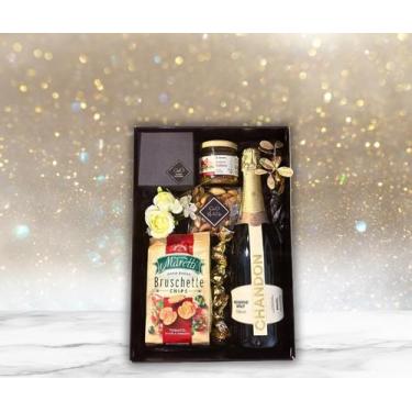 Imagem de Cesta de Presente Natal com Espumante Chandon Presente Cliente Funcion