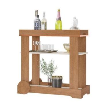 Imagem de Bar Carrinho Rose com rodízios Artely