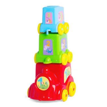 Imagem de Brinquedo Educativo De Encaixar Baby Trenzinho 299 - Super Toys