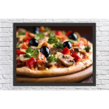 Imagem de Quadro Decorativo Pizzarias Pizza Gourmet Cozinhas Restaurantes Decora
