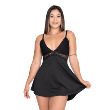 Imagem de Kit 2 Camisolas Noite Sensual Renda Sexy Lingerie - Roupa De Dormir, P