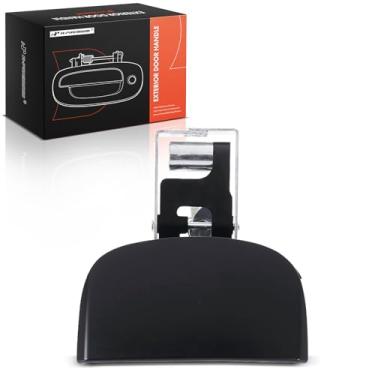 Imagem de A-Premium Maçaneta externa traseira esquerda do lado do motorista compatível com Toyota Tundra 2007-2017 Crew Cab Pickup, Tundra 2018-2019, Primed Black, Replace# 692400C010C0