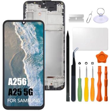Imagem de Substituição para tela LCD Samsung Galaxy A25 com moldura INCELL para Samsung A25 5G A256E A256B A256U Tela sensível ao toque digitalizador Display LCD com kit de reparo