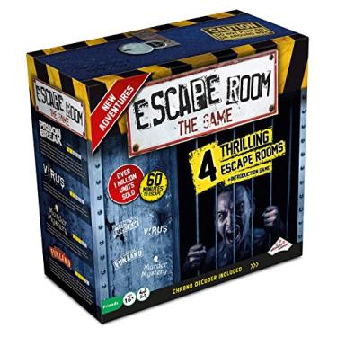 Imagem de Jogo Escape Room The Game, Versão 2 - com 4 salas de fuga emocionantes | Jogo de tabuleiro Resolve o Mistério para adultos e adolescentes (versão em inglês)