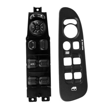 Imagem de Interruptor de janela Master Power e moldura preta de substituição para Dodge Ram 1500 2500 3500 2002-2010, substitui OE 68171680AA, 56049805AB, 641-00653L