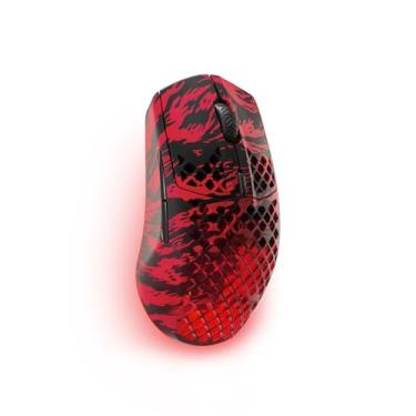 Imagem de SteelSeries Aerox 3 Wireless: Faze Clan Edition — Holey RGB Gaming Mouse — Sensor óptico TrueMove Air 18K DPI — Design ultraleve resistente à água
