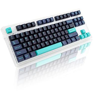 Imagem de BowJian Conjunto de teclas personalizadas com 173 teclas Cherry Profile - Kit de teclas ABS Double Shot - Adequado para teclados mecânicos com layout ANSI e ISO (Hammerhead Dark)