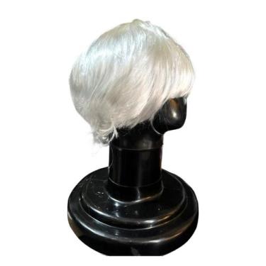 Imagem de Peruca Sintética Branca Curta sintética feminina/ masculina - Blook