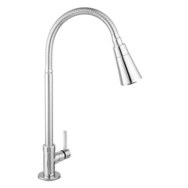 Imagem de Torneira Gourmet Flexível de Bancada ABS Jato Duplo Cromada - Montelar