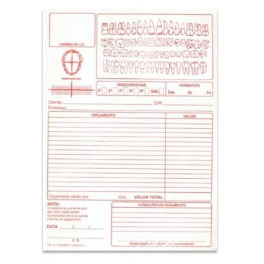Imagem de Bloco de Orçamento Odontológico c/ 250 Folhas Urgedonto