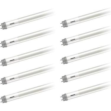 Imagem de Kit 10 Lâmpada Led Tubo T8 Philips T8 9w Eq.18w Bco-frio 60cm 6500k
