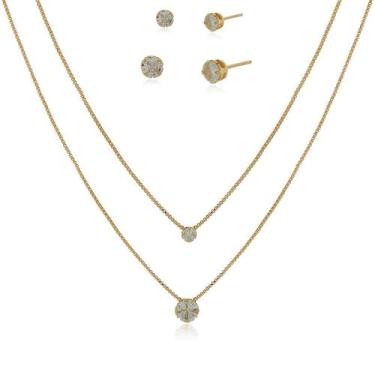 Imagem de Kit 2 Conjuntos de Pontos de luz Folheado a Ouro 18k - Geovana Tomaz J