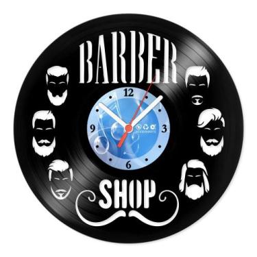 Imagem de Relógio De Parede Disco Vinil Comercial - Barber Shop 3 - VCM-022 - Mo