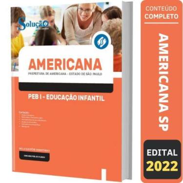 Imagem de Apostila Concurso Americana Sp - Peb 1 - Educação Infantil - Editora S