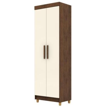 Imagem de Armário Multiuso Line 2 Portas Imbuia Champanhe VR - Vila Rica