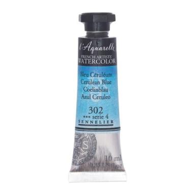 Imagem de Tinta Aquarela Sennelier Extra Fine 10ml 302 Cerulean Blue