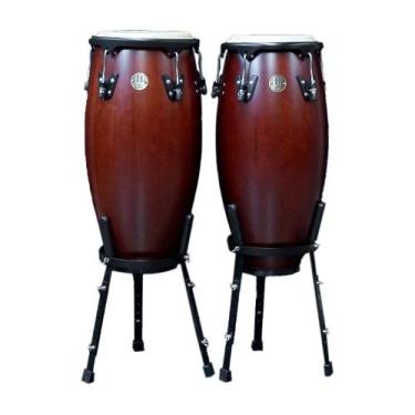 Imagem de Par de conga williams santaclava 10" & 11" brown satin