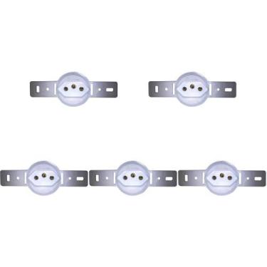 Imagem de Kit C/5 - Conjunto Para Condulete Perlex Tomada 2 Polos +...