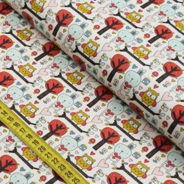 Imagem de Tecido Estampado para Patchwork - Cute Forest 5 (0,50x1,40) - Fabricar