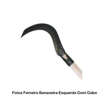 Imagem de Foice Ferreiro Bananeira Esquerda Com Cabo Eucalipto- FP - Fundição Pe