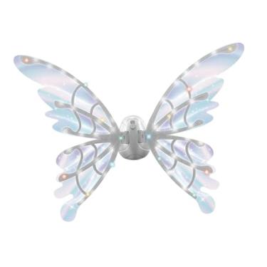 Imagem de UGPLM Asa de fada elétrica para meninas led asa de borboleta para meninas mulheres festa favor com luzes vestir-se para festivais de carnaval