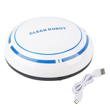 Imagem de Usb Recarregável Inteligente Automático Robótico Limpador de Chão Doméstico Máquina Varredora de Poeira Limpador Automático (Branco)
