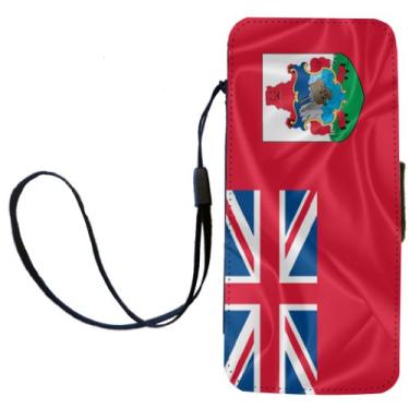 Imagem de Rikki Knight Capa carteira flip com bandeira das Bermudas para iPhone 5/5s - Bandeira das Bermudas